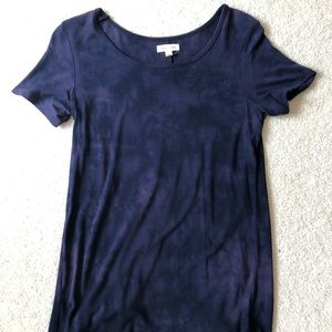 Purple/blue tye-dye shirt